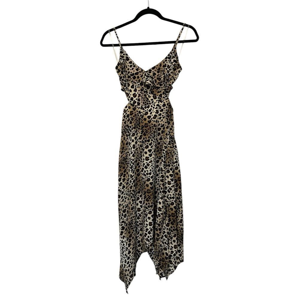 Leopard Print Spaghetti Strap Dress